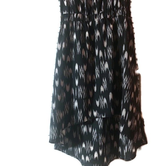 Mimi Chica Black & Tan Designed High Low Dress in M - Picture 3 of 6